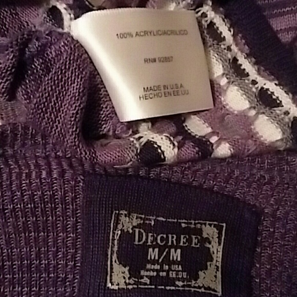 Decree Sweater/Tunic/Dress Purple - Picture 7 of 8